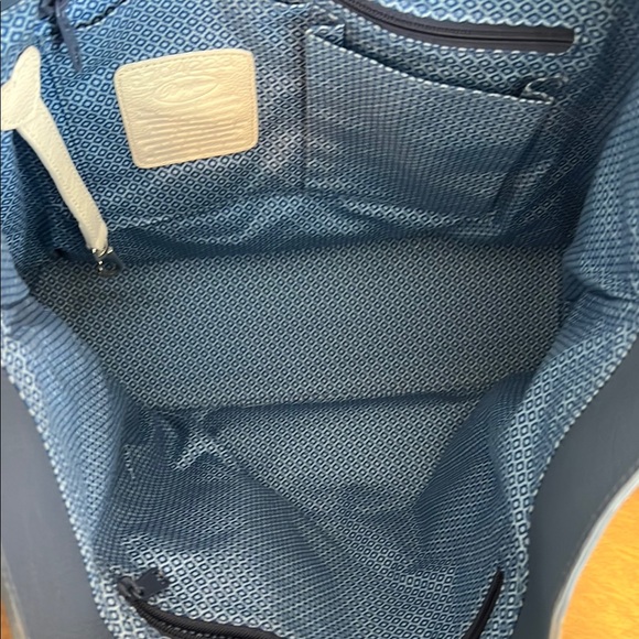 Brighton Blue and White Floral Butterfly Tote - Picture 6 of 13